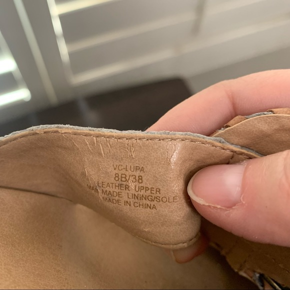 Vince Camuto Lupa natural desert snake print platform wedge sandals - Picture 11 of 11